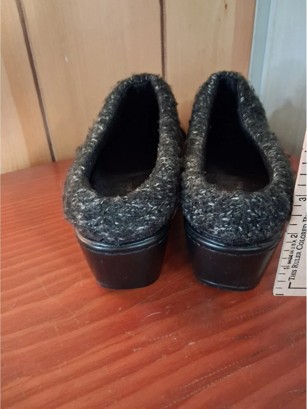 WEAR EVER Baron Women Size 7M  Black Slip On Clog Business
